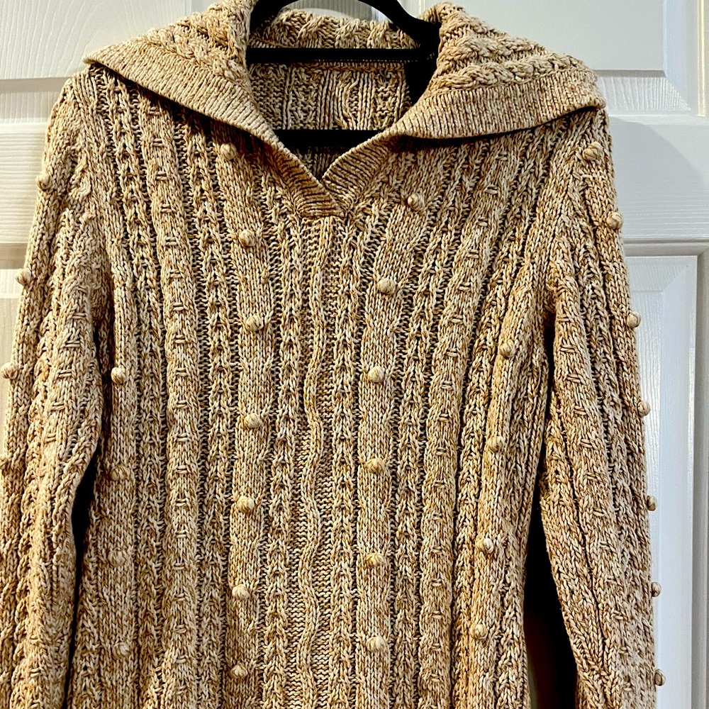Talbots L cable knit sweater. No tag